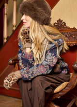 Black Colour Kajsa Fluffy Hat - Coffee