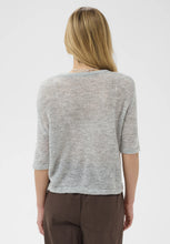 Saint Tropez Sabbara Short Sleeve Pullover - Mist Grey Melange