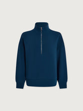 Varley Mavis Mock Neck Sweat - Sea Blue