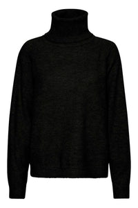 Saint Tropez Garbie Roll Neck Jumper - Black