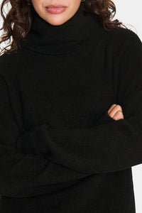 Saint Tropez Garbie Roll Neck Jumper - Black