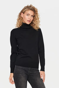 Saint Tropez Mila Rollneck - Black