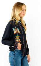Wild Bonaventure Nouveau Western Blouse - Blue