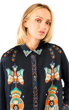 Wild Bonaventure Nouveau Western Blouse - Blue