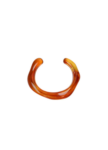 Black Colour Cara Bangle - Amber