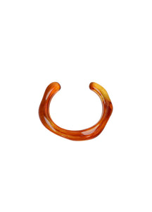 Black Colour Cara Bangle - Amber