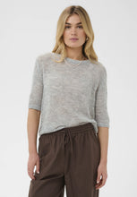 Saint Tropez Sabbara Short Sleeve Pullover - Mist Grey Melange