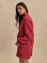 Varley Hawley Half Zip Sweat - Rich Raspberry