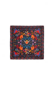 Wild Crazy World Mini Scarf - Noir