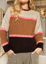 Black Colour Hildur Knit Jumper - Camel