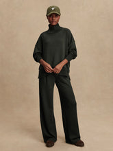 Varley Elva Barker High-Neck Sweat - Olive Marl