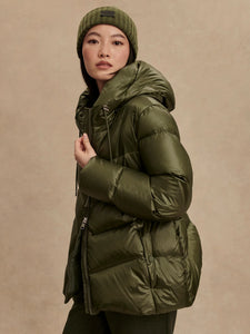 Varley Madelina Lightweight Down Jacket - Racing Olive