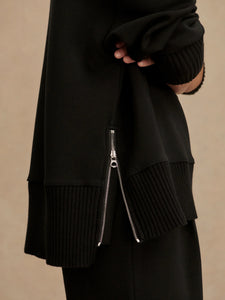 Varley Barker High Neck Sweat -  Black