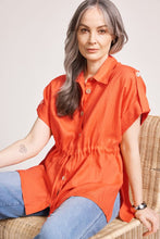 Eb&Ive Miramar Tie Shirt - Coral