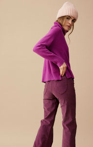 Wild Elizabeth Velvet Trousers - Prune