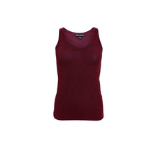 Black Colour Faye Lurex Top - Plum