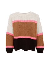 Black Colour Hildur Knit Jumper - Camel