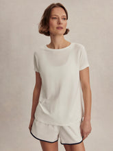 Varley Saskia Seamless Longline Tee - White