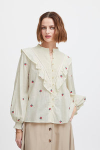 Atelier Rêve Toulouse Blouse - Flower Embroidery