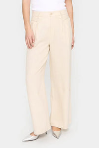 Saint Tropez Estelle Linen Trousers - Fog Melange