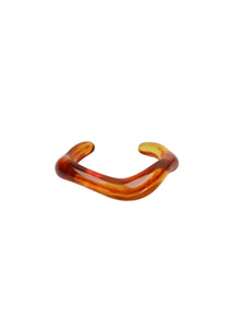 Black Colour Cara Bangle - Amber