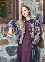 Black Colour Cecily Lace Blouse - Plum