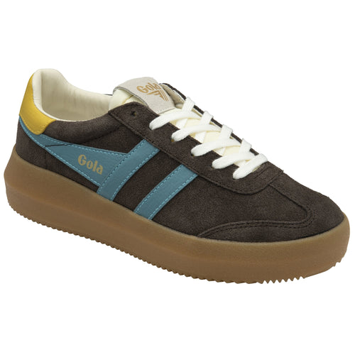 Gola Womens Athena Trainer - Mocha/Ocean/Pollen/Gum