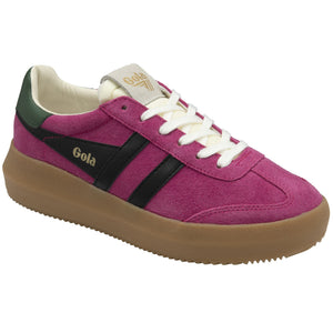 Gola Athena Trainer - Fuchsia/Black/Evergreen/Gum