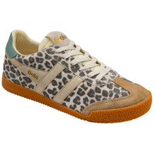 Gola Elan Safari Trainer - Snow Leopard/Light Caramel/Green Mist