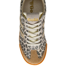 Gola Elan Safari Trainer - Snow Leopard/Light Caramel/Green Mist