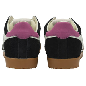 Gola Elan Trainers - Black/Off White/Fuchsia