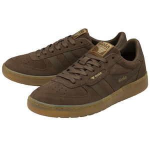 Gola Hawk Suede 86 Trainer - Otter/Gum