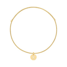 Talis Chains Custom Initial Necklace - Brown/Silver/Gold