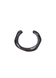 Black Colour Cara Bangle - Charcoal