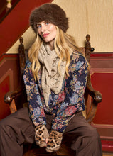 Black Colour Kajsa Fluffy Hat - Coffee