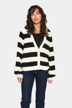 Saint Tropez Garbie Cardigan - Black Stripe