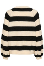 Saint Tropez Garbie Cardigan - Black Stripe