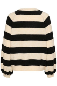 Saint Tropez Garbie Cardigan - Black Stripe