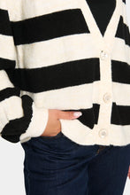 Saint Tropez Garbie Cardigan - Black Stripe