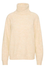 Saint Tropez Garbie Roll Neck Jumper - Ice Melange