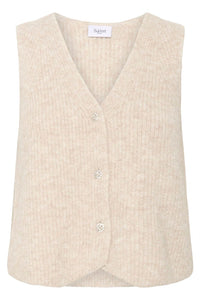Saint Tropez Xenya Vest - Crystal Gray Melange