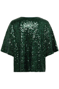 Saint Tropez Myra Sequin Blouse - June Bug