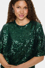 Saint Tropez Myra Sequin Blouse - June Bug