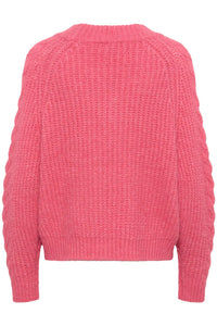 Saint Tropez Manda Pullover - Wild Rose Melange Pink