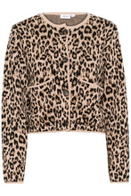 Saint Tropez Lydia Cardigan - Black Leopard Jacquard