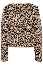 Saint Tropez Lydia Cardigan - Black Leopard Jacquard