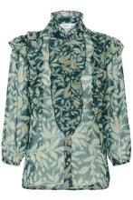 Saint Tropez Maxine Blouse - Pine Autumn Floral