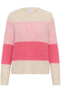 Saint Tropez Mandy Pullover - Wild Rose Melange Pink