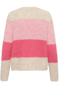 Saint Tropez Mandy Pullover - Wild Rose Melange Pink