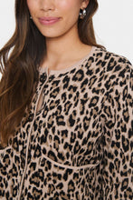 Saint Tropez Lydia Cardigan - Black Leopard Jacquard